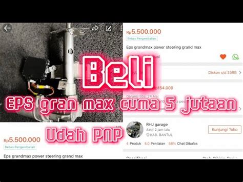 Power Steering Elektrik Eps Gran Max Youtube