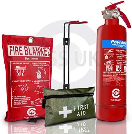 Premium FSS UK 1 KG ABC Dry Powder BSI KITEMARKED FIRE Extinguisher