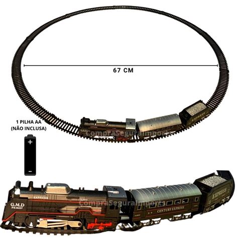 Trenzinho De Brinquedo Trilhos Locomotiva Infantil Trem Submarino