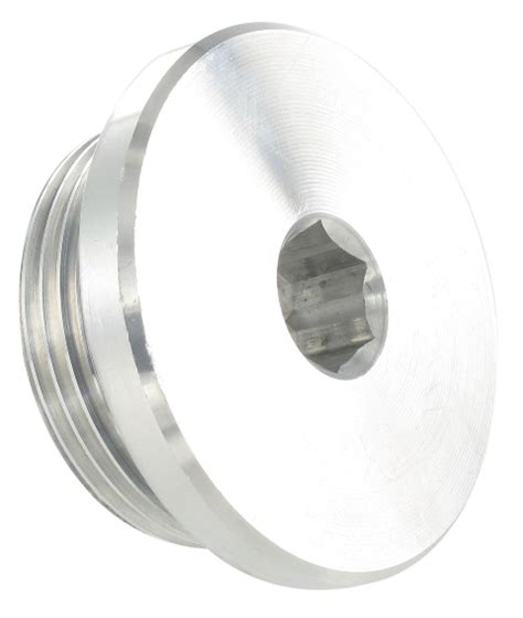 Cylindrical BSP Aluminium Plug With Mounted NBR Seal 3 4 Senga