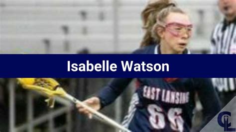 Isabelle Watson Lacrosse Highlights Mi Def Mid Youtube