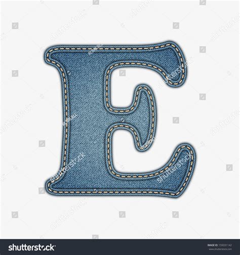 Denim Letter Jeans Alphabet Eps10 Stock Vector Royalty Free 159331142