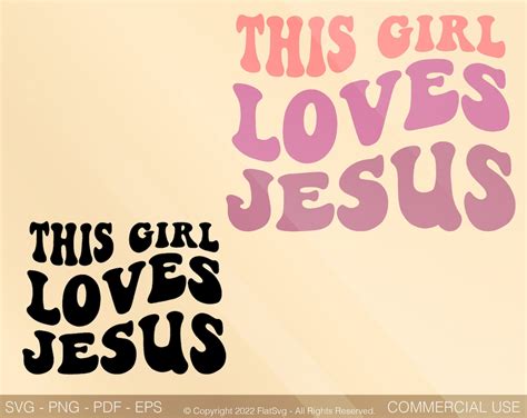 This Girl Loves Jesus Svg Christian Svg Religious Svg Faith Svg