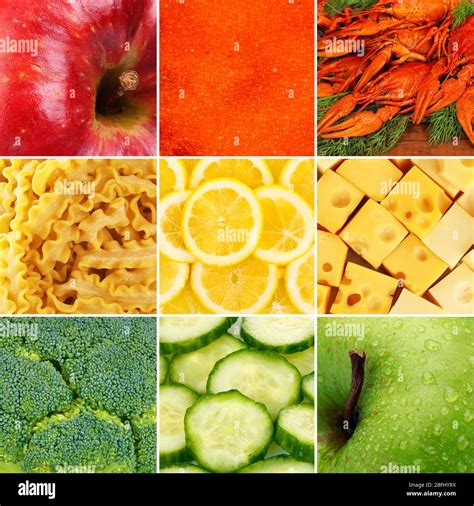 Collection Of Healthy Fresh Food Backgrounds Stock Photo Alamy