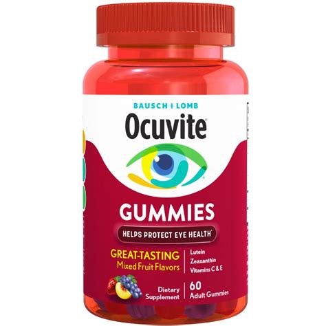 Bausch Lomb Ocuvite Eye Health Gummies Mixed Fruit Flavor