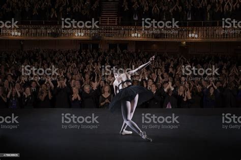 Ballerina Bowing On Stage In Theater Stock Photo Download Image Now