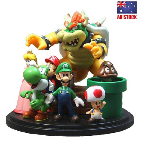 Buy Super Mario Bowser Toys Luigi Yoshi Toad Peach Princess Pcs