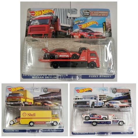 Jual HOT WHEELS TEAM TRANSPORT MIX R LB ER34 SUPER SILHOUETTE NISSAN SKYLINE PORSCHE 962 72