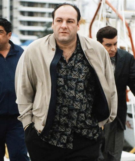 Tony Soprano James Gandolfini Beige Cotton Jacket