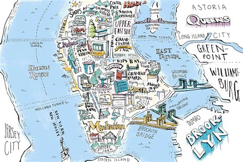 City Map Illustrations For New York Magazine Holiday Guides — Russell Shaw