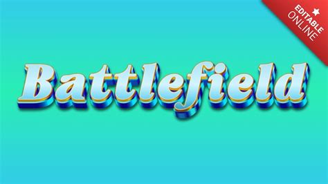 Battlefield Text Effect Generator