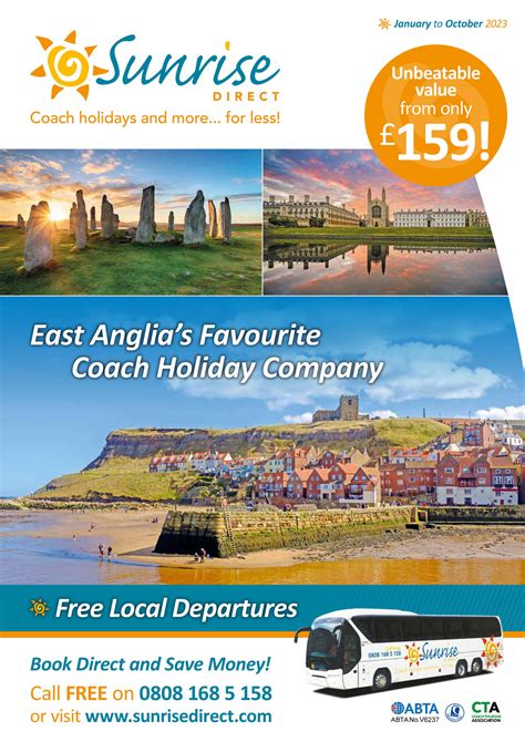 The Uk Holiday Group Sunrisedirect 2023 Brochure Page 1 Created