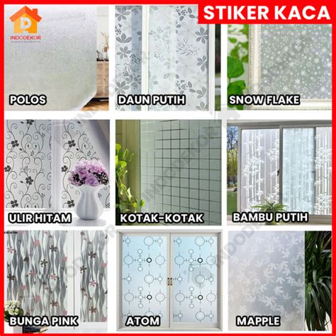 Jual Sticker Kaca Sandblast Motif Stiker Kaca Sunblast Jendela Embun