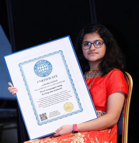 Suchetha Satish Has Set The Guinness World Record For Singing In Most