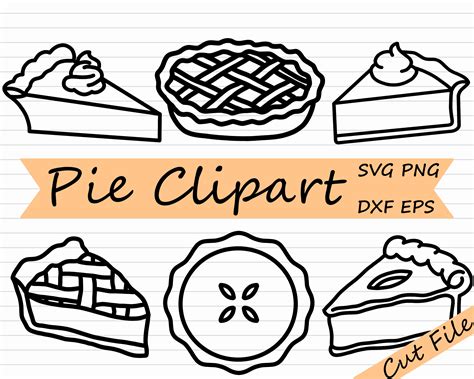 Pie Slice Clipart Black And White