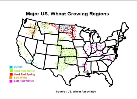 Major Wheat Growing Regions In The Us Reference Maps The Fresh Loaf