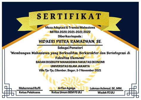 Sertifikat Pemateri Pdf