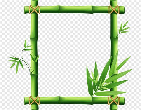 Frame Bamboo Bamboo Border Bamboo Leaves Grass Png Pngegg