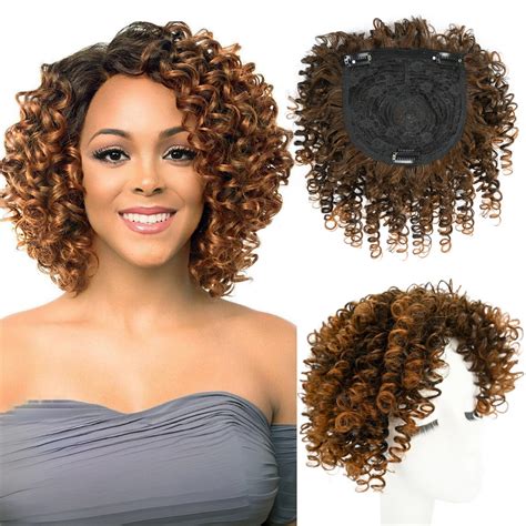 Amazon Adancyler Natural Afro Kinky Curly Short Hair Toppers With