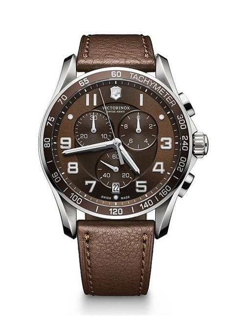 Victorinox Chrono Classic Xls Brown Leather Od K