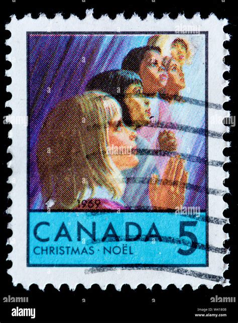 Canada Postage Stamp - Christmas Stock Photo - Alamy