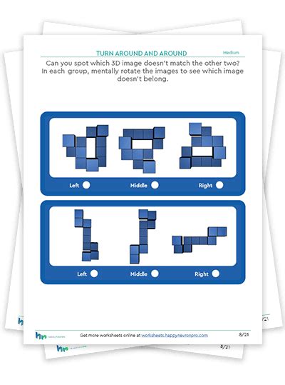 Spatial Awareness Worksheets And Activities Printable Pdf