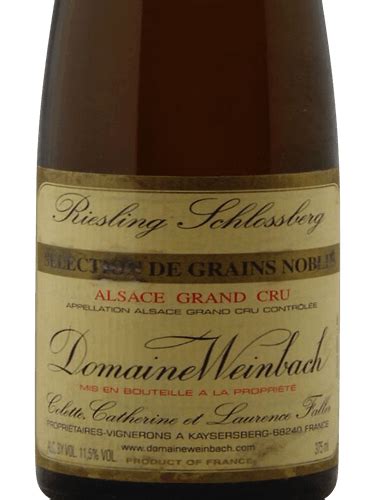 Domaine Weinbach Riesling Alsace Grand Cru Schlossberg Sélection de