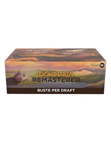 Magic The Gathering Dominaria Remastered Draft Booster Display Italian