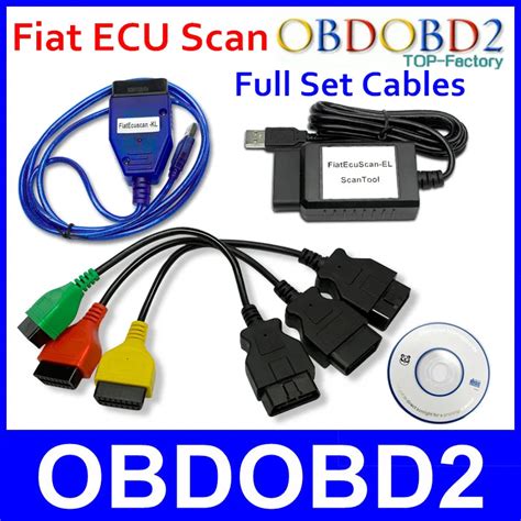 Colorful Adapters For Fiat ECU Scan Tool OBDII OBD2 Diagnostic Cable