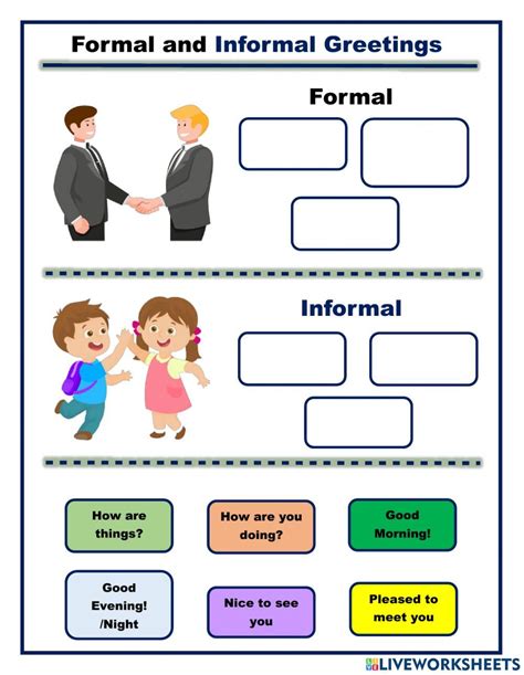 Formal And Informal Greetings Online Activity I 2024