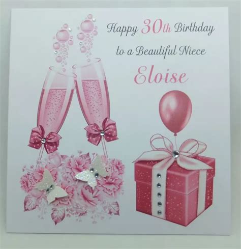 Personalised Birthday Card Niece Granddaughter Daughter Sister 18th 21st 30th £3 90 Picclick Uk