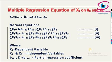 Multiple Linear Regression Meaning Formula And Problem Youtube