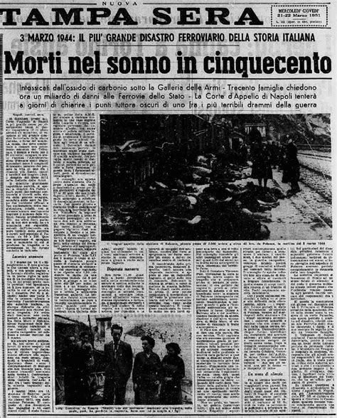 Accadde oggi nel 1944 la tragedia di Balvano la più grave sciagura