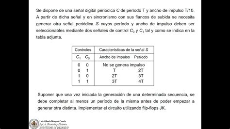 Cuestión 2 sobre circuitos secuenciales síncronos YouTube