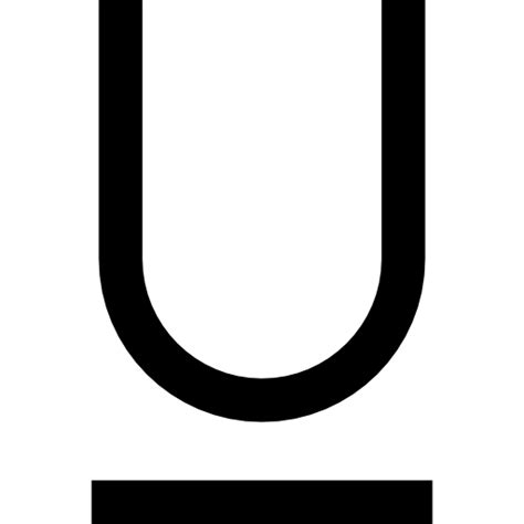 Underline Basic Straight Lineal icon