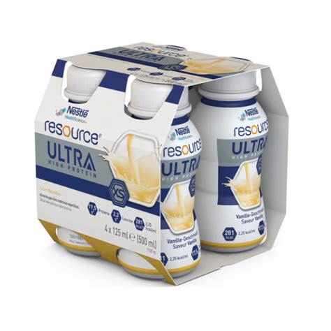 Nestlé Resource Ultra High Protein Baunilha 4x125ml aSuaFarmáciaOnline