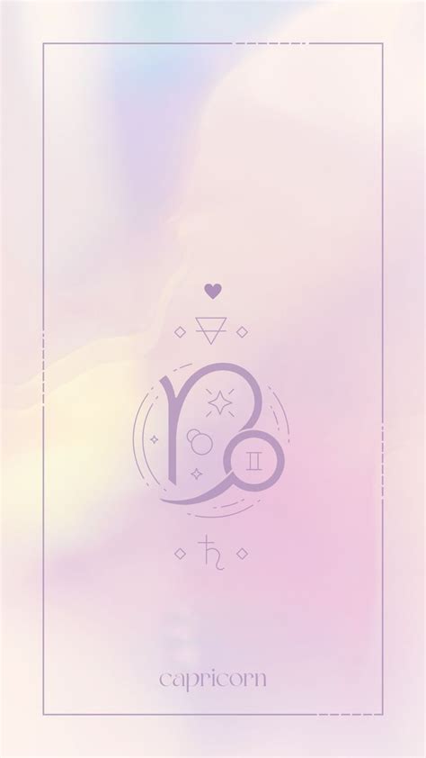 Capricorn Pastel Aesthetic Astrology Wallpaper For Iphone Android