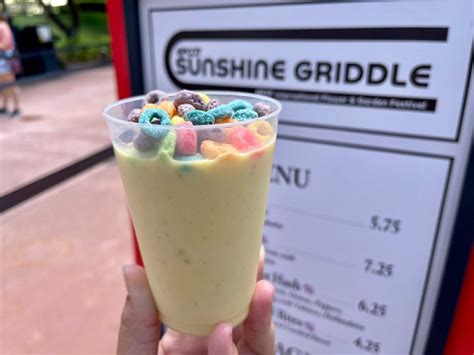 Photos Froot Loops Shake Turns Yellow At Sunshine Griddle In Epcot