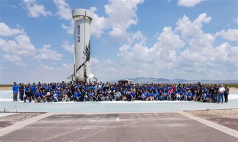 Jeff Bezos and crew complete Blue Origin's first human space flight