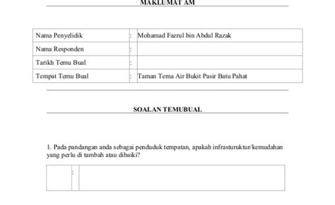 Borang Temu Bual Kerja Kursus Pengajian Am Contoh Kerja Kursus Pbs Stpm Pengajian Am 4 Otosection