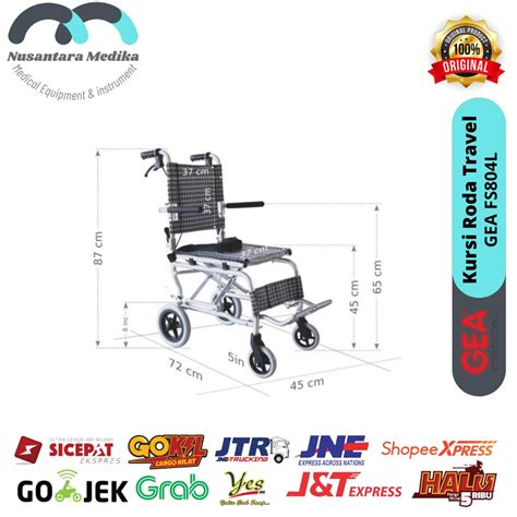 Jual Kursi Roda Travelling Gea FS 804 LABJ 37 Shopee Indonesia