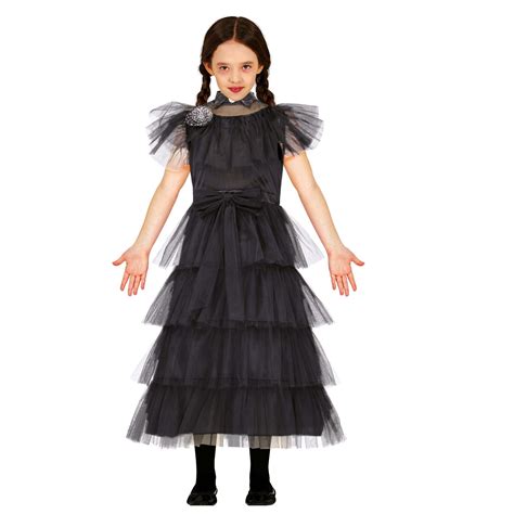 Disfraz Miércoles Wednesday Addams Baile Infantil 10 12 Años por