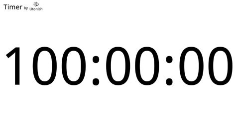 100 Hour Countup Timer YouTube