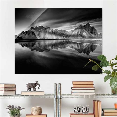 Vesturhorn In Island Glasbild Im Querformat 4 3 Bilderwelten