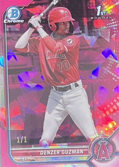 Denzer Guzman 2022 Bowman Sapphire Edition BCP 138 Chrome Prospects