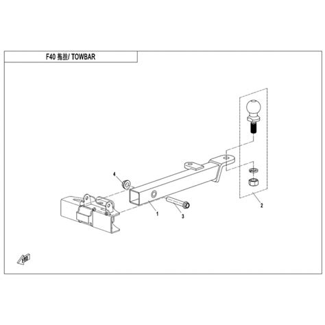 Vue Eclatee Piece Attelage Cfmoto Uforce