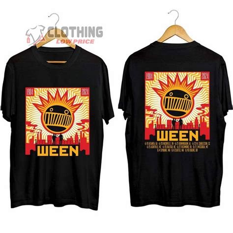 Ween 40 Years Of Ween Tour Merch Ween 2024 Tour Shirt Ween Band Fan