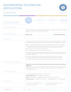 Fillable Online Pwi Prof Reg Application Form Engtech Indd The