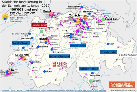 städteschweiz karte Skifahren Schweiz