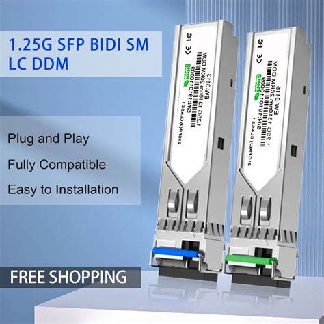 Pair Km Lc Sfp Module G Sfp Optic Fiber Module Simplex Fiber